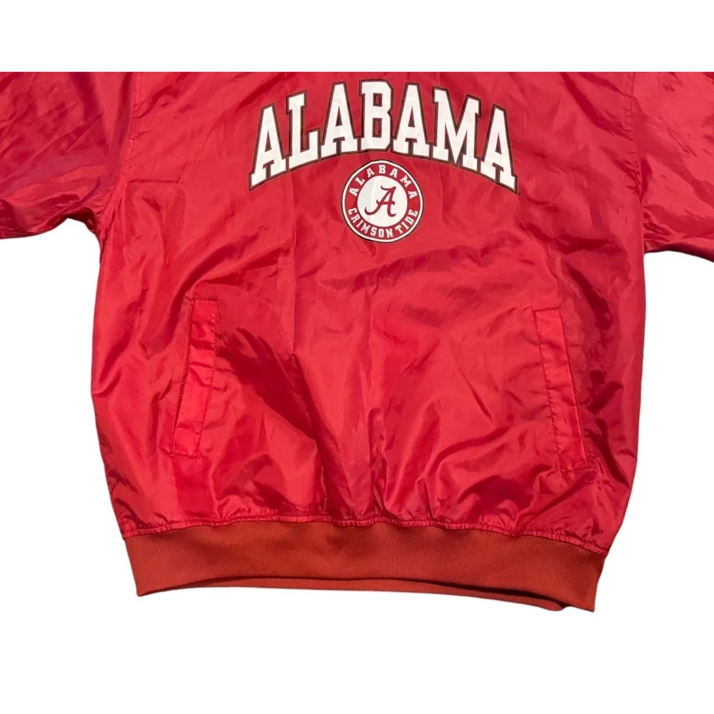 Vintage Red Oak Alabama Crimson Tide Men’s Red Windbreaker Jacket Size L - Picture 4 of 7